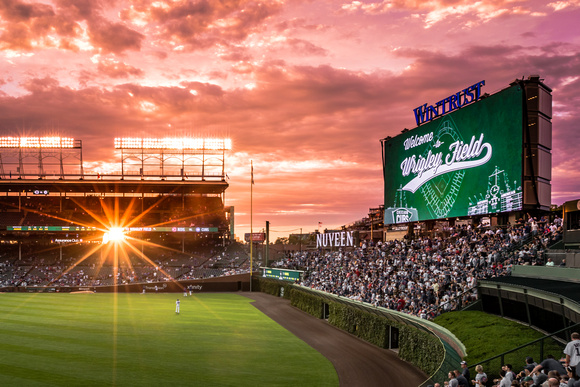 Sunset over the Friendly Confines